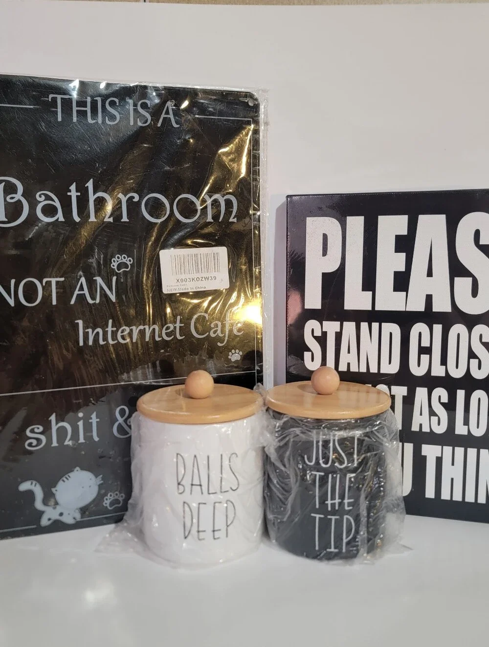 Adult Humor Bathroom Decor/Accessories set